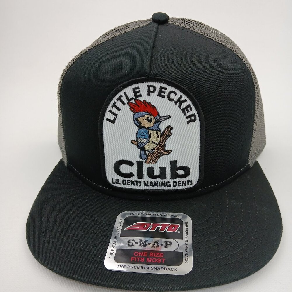 COPY - Black and Gray Trucker Hat "Little Pecker Club"